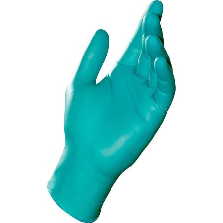 MAPA Nitrile Disposable Gloves, Nitrile, 8, 100 PK, Green 34977008